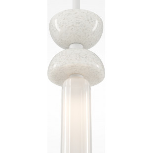 Lampa wisząca Japandi Kyoto Maytoni | Biała, Marmur, LED