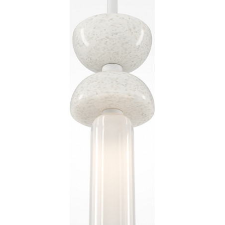 Lampa wisząca Japandi Kyoto Maytoni | Biała, Marmur, LED