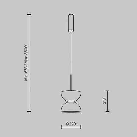Lampa wisząca Japandi Kyoto LED - Maytoni | Elegancki Design