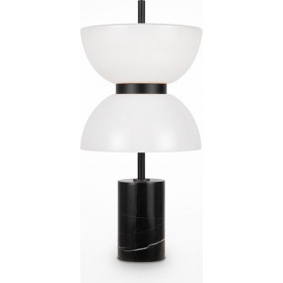 Lampa stołowa Japandi Kyoto Maytoni | Biało-czarna, Marmurowa