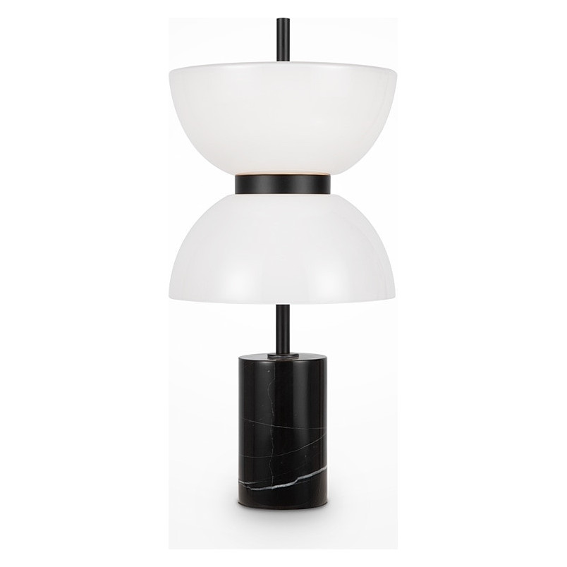 Lampa stołowa Japandi Kyoto Maytoni | Biało-czarna, Marmurowa