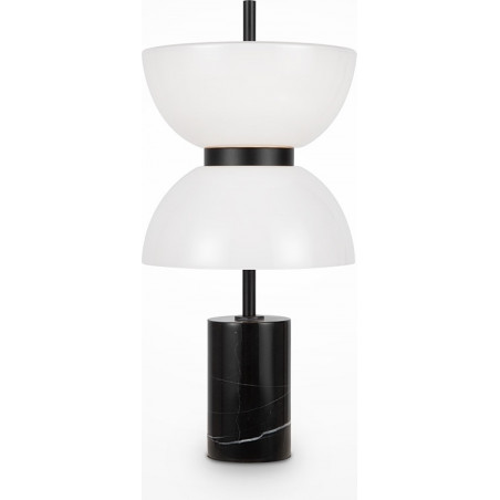 Lampa stołowa Japandi Kyoto Maytoni | Biało-czarna, Marmurowa