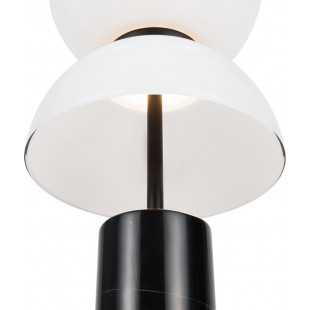 Lampa stołowa Japandi Kyoto Maytoni | Biało-czarna, Marmurowa