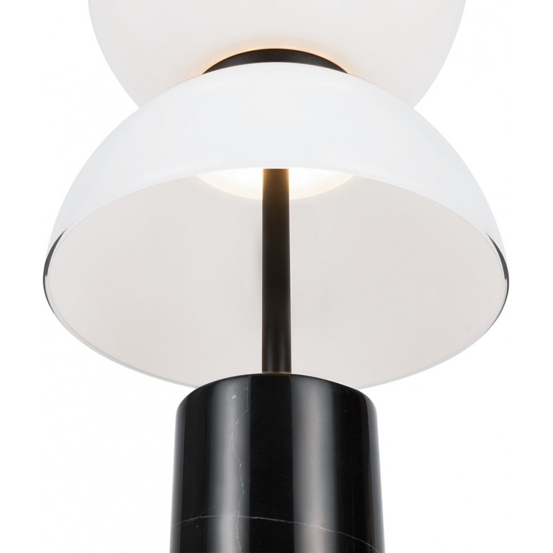 Lampa stołowa Japandi Kyoto Maytoni | Biało-czarna, Marmurowa