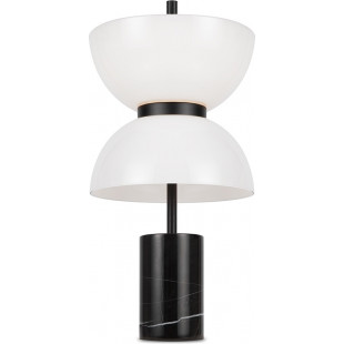 Lampa stołowa Japandi Kyoto Maytoni | Biało-czarna, Marmurowa