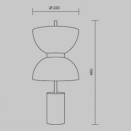Lampa Stołowa Japandi Kyoto Maytoni | Elegancki Design