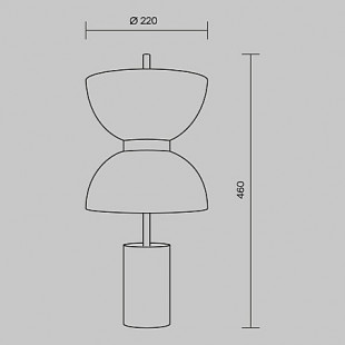 Lampa stołowa Japandi Kyoto LED - Maytoni | Elegancki design