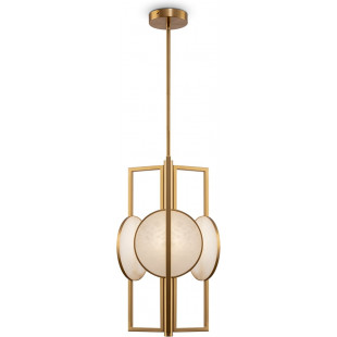 Lampa wisząca vintage Marmo - Maytoni | Mosiądz, Alabaster