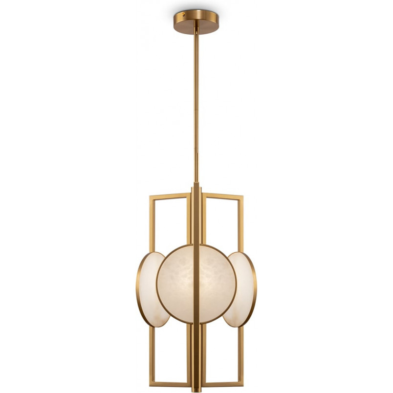 Lampa wisząca vintage Marmo - Maytoni | Mosiądz, Alabaster