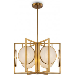 Lampa wisząca Marmo Maytoni - Mosiądz, Alabaster | Sklep z Lampami