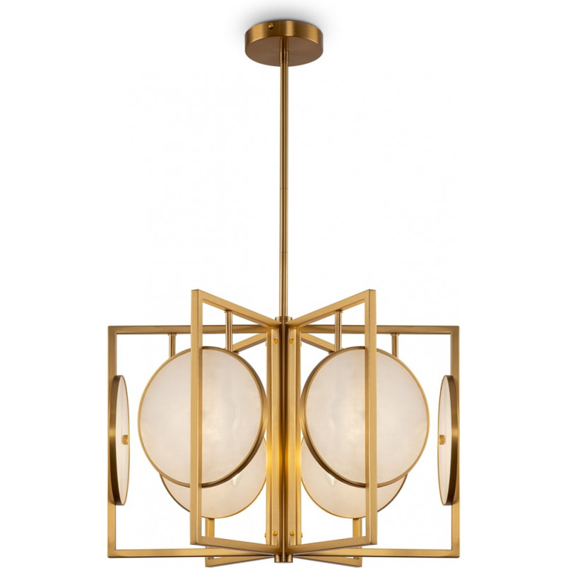 Lampa wisząca Marmo Maytoni - Mosiądz, Alabaster | Sklep z Lampami