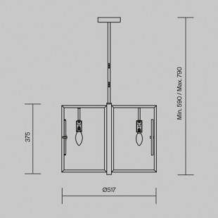 Lampa wisząca Marmo Maytoni - Mosiądz, Alabaster | Sklep z Lampami