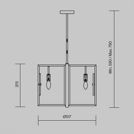 Lampa wisząca Marmo Maytoni - Mosiądz, Alabaster | Sklep z Lampami