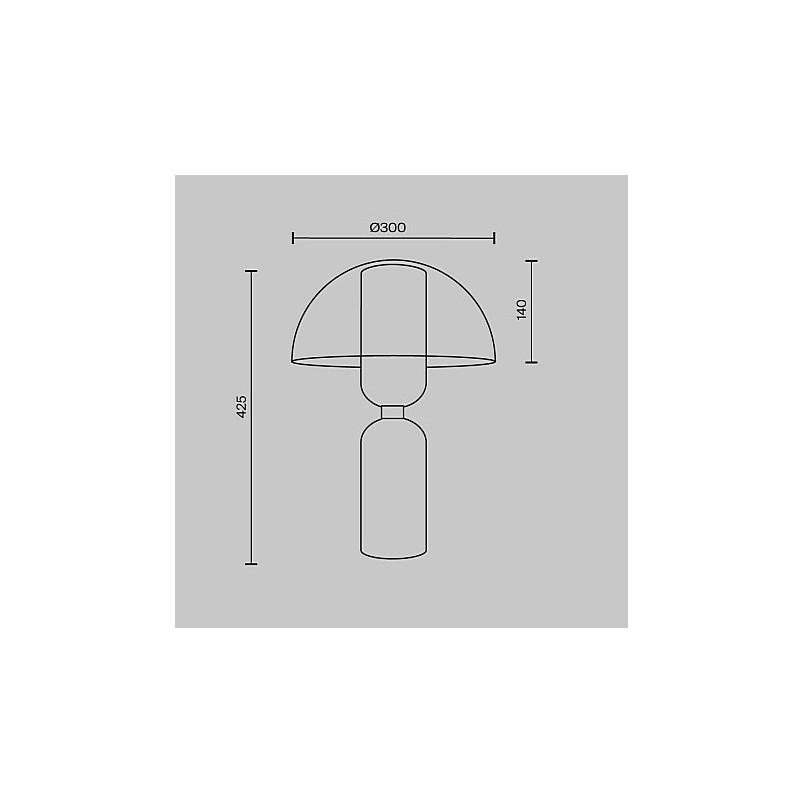 Lampa stołowa Memory Maytoni - Elegancki design, szklany klosz