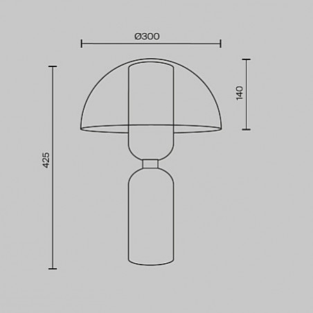 Lampa stołowa Memory Maytoni - Elegancki design, szklany klosz