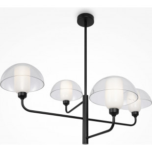 Lampa sufitowa szklana designerska Memory IV 90,6cm przeźroczysty / czarny Maytoni
