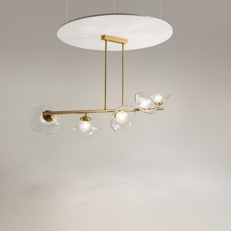 Lampa wisząca Miracle Maytoni | Szkło, Mosiądz, 110cm