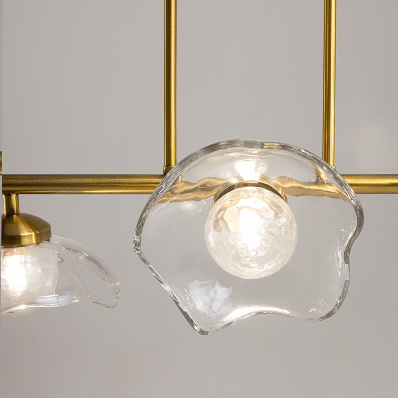Lampa wisząca Miracle Maytoni | Szkło, Mosiądz, 110cm
