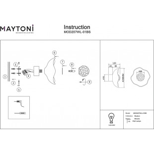 Kinkiet szklany Miracle Maytoni - Elegancki design glamour