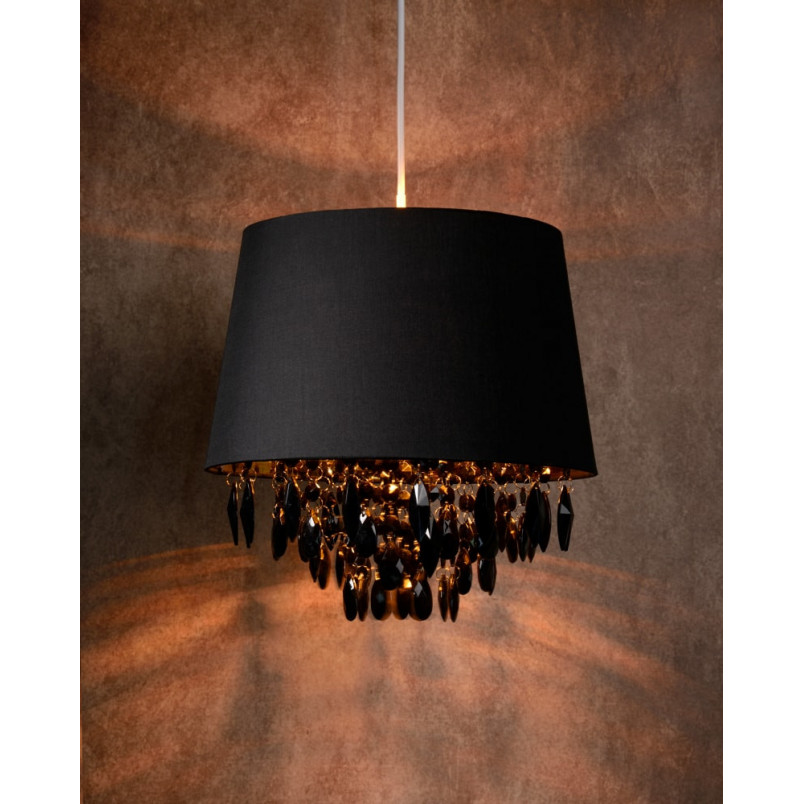 Lampa wisząca glamour Lucide Dolti 30 Czarna - Outlet