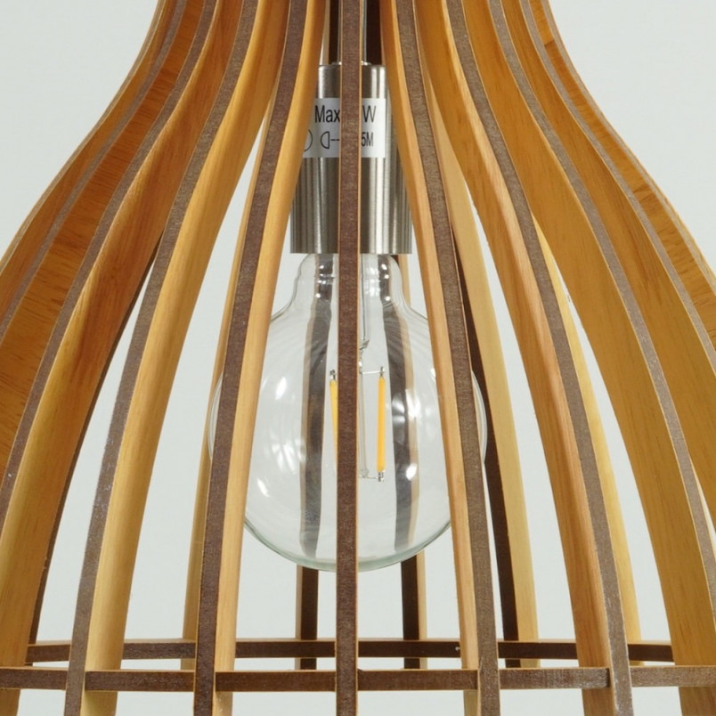 Lampa wisząca drewniana Bounde | Lucide - Skandynawski design