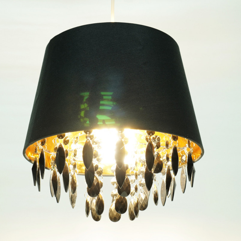 Lampa wisząca glamour Lucide Dolti 30 Czarna - Outlet