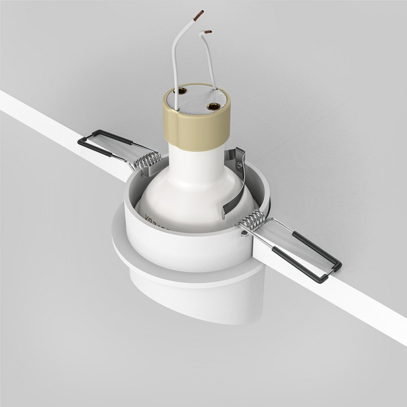 Lampa podtynkowa Lipari Maytoni - biało-złota | Sklep z lampami