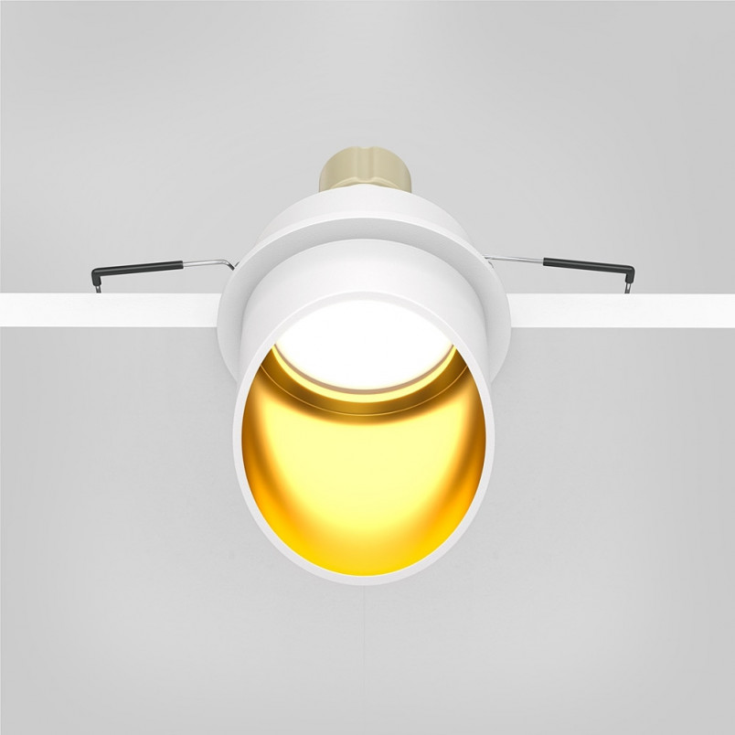 Lampa podtynkowa Lipari Maytoni - biało-złota | Sklep z lampami