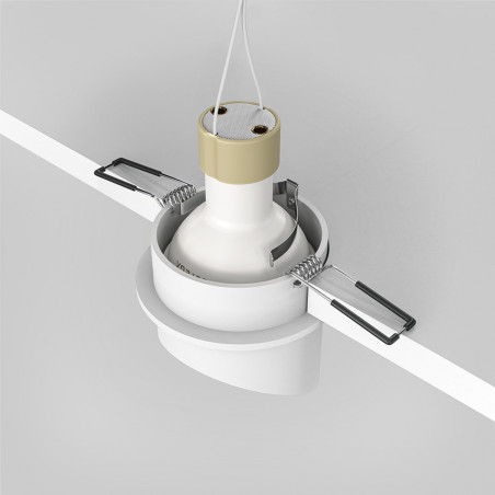 Lampa podtynkowa Lipari Maytoni - biało-złota | Sklep z lampami