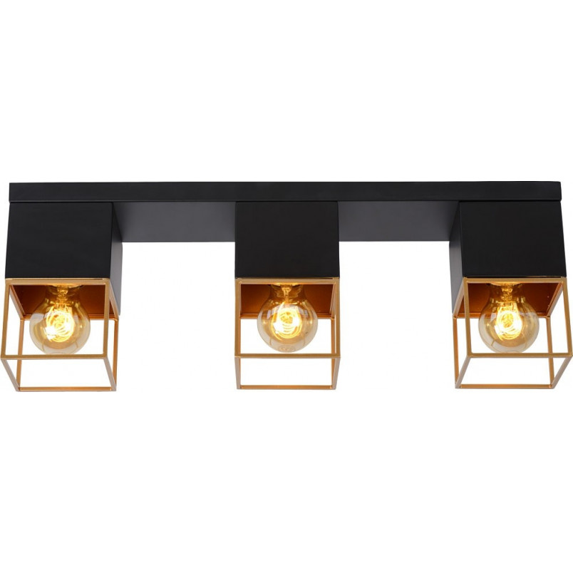 Plafon Loft Czarny/Złoty Rixt III 54cm - Lucide | Kup Teraz!