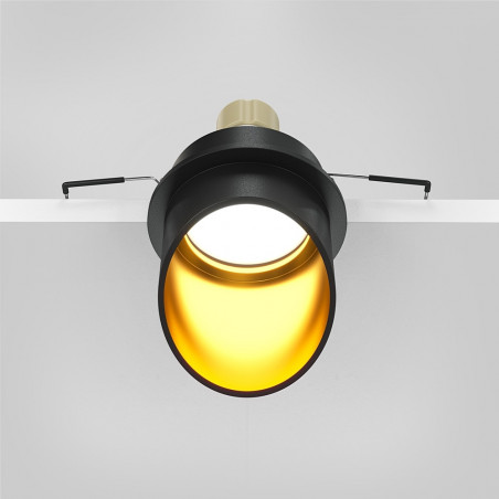 Lampa podtynkowa Lipari Maytoni | Czarno-złota, GU10