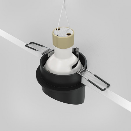 Lampa podtynkowa Lipari Maytoni | Czarno-złota, GU10