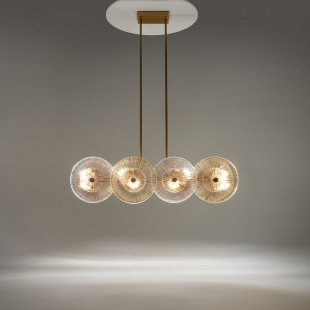 Lampa wisząca Aster Maytoni - Szkło, Złoto, Art Deco