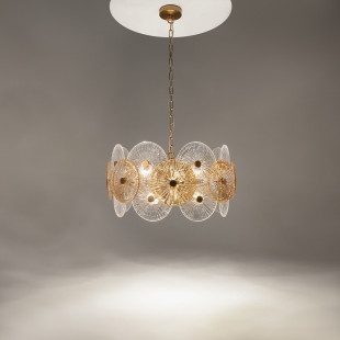 Lampa wisząca Aster - Maytoni | Art Deco, szkło, złoto