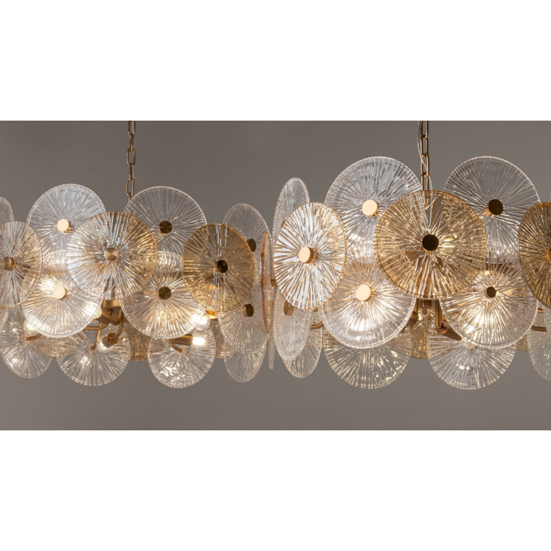 Lampa wisząca Aster - Maytoni | Art Deco, szkło, złoto