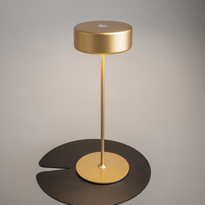 Lampa stołowa LED Maytoni AI Collaboration - Złota, Przenośna