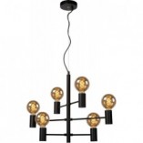 Lampa Loft Lucide Leanne VI - Czarna, 6 Żarówek | Sklep z Lampami
