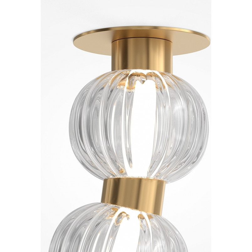 Lampa Wisząca Glamour Maytoni Amulet LED | 150cm, Złoto