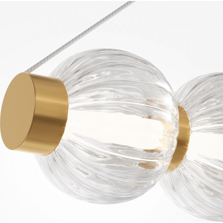 Lampa Wisząca Glamour Maytoni Amulet LED | 110cm, Złoto