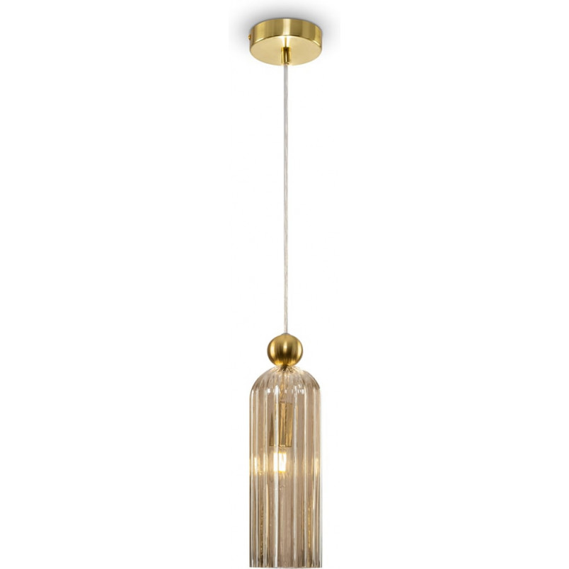 Lampa wisząca Antic Maytoni - Szkło, Bursztyn, Złoto | Sklep z Lampami