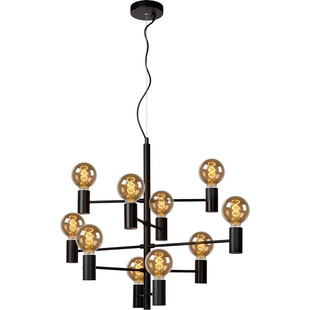 Lampa loft wiszące "żarówki" Leanne X Czarna marki Lucide