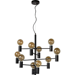 Lampa loft wiszące "żarówki" Leanne X Czarna marki Lucide