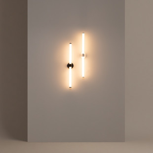 Kinkiet pionowy Axis LED biało-czarny Maytoni - Nowoczesne oświetlenie