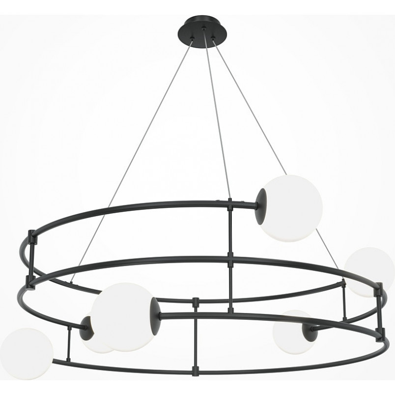 Lampa wisząca Balance Maytoni | Czarno-biała, 81cm