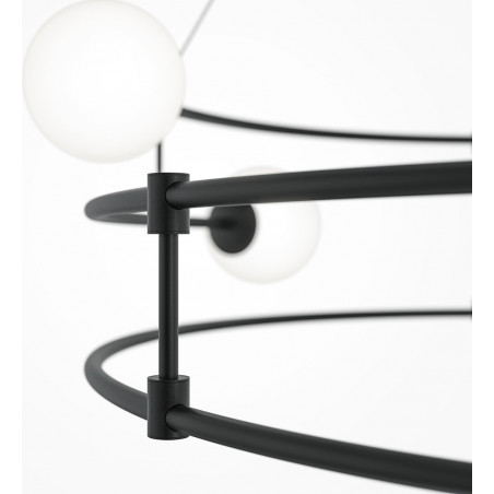 Lampa wisząca Balance Maytoni | Czarno-biała, 81cm