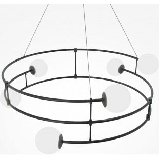 Lampa wisząca Balance Maytoni | Czarno-biała, 81cm