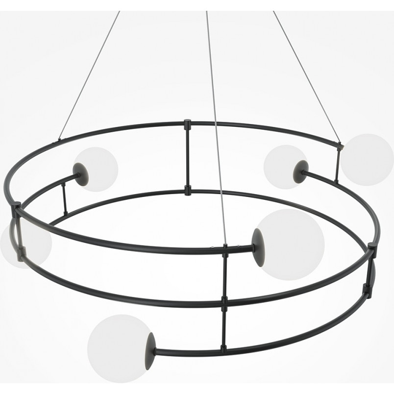 Lampa wisząca Balance Maytoni | Czarno-biała, 81cm
