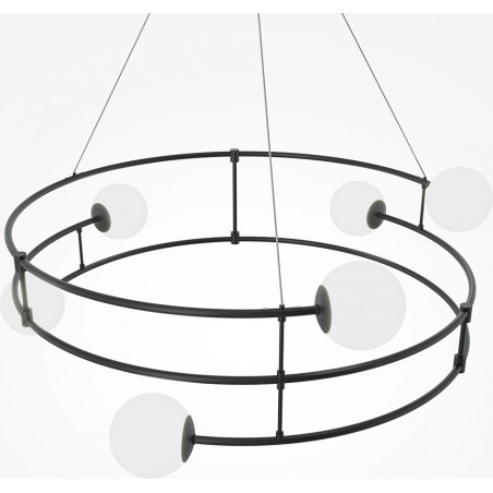 Lampa wisząca Balance Maytoni | Czarno-biała, 81cm