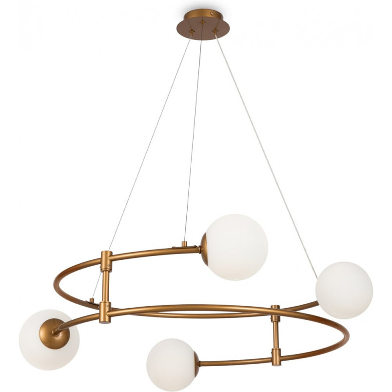 Lampa wisząca Balance Maytoni | Biało-złote kule | Sklep Lamp
