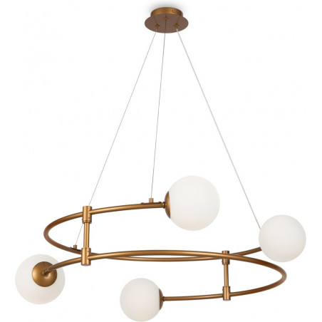 Lampa wisząca Balance Maytoni | Biało-złote kule | Sklep Lamp